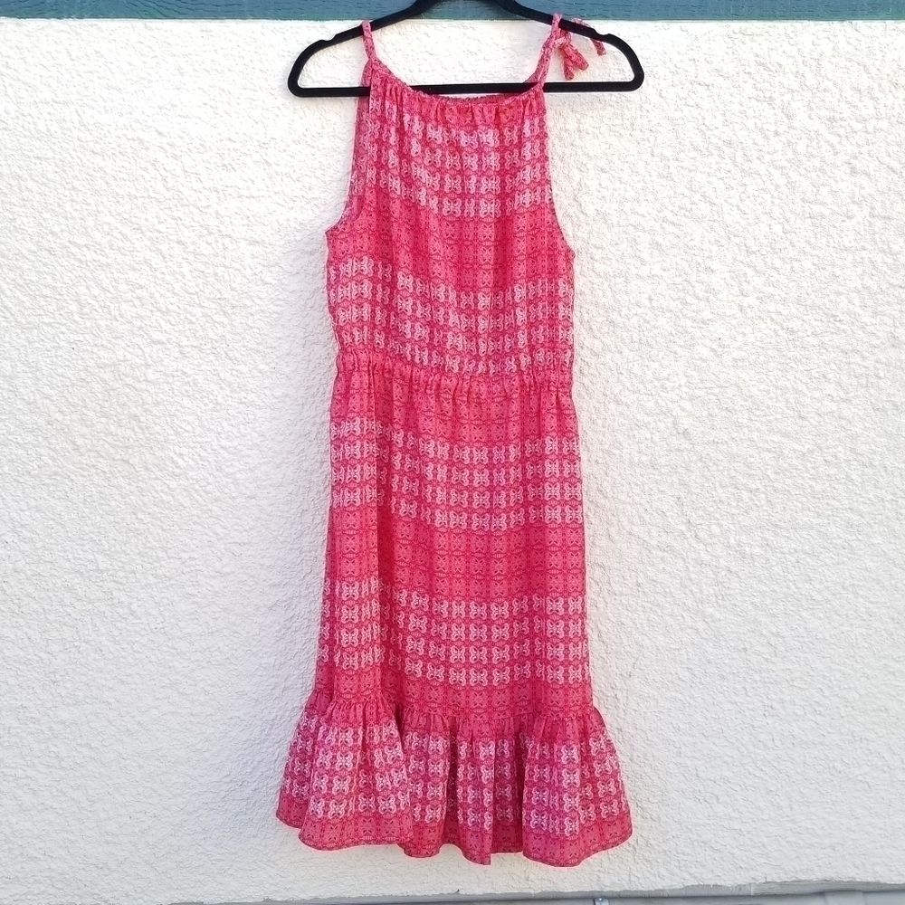 Joe Fresh pink sleeveless blouson sundress small